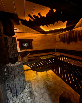 Дровяная банная печь GrillD Cometa Vega 240 Long Stone (Серпентинит)