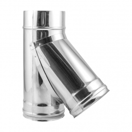 Тройник дымохода Феникс 45&deg;, ⌀150, AISI 430, 1 мм